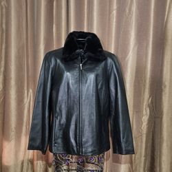 Leather Woman Jacket Forro Desmontable Size M 