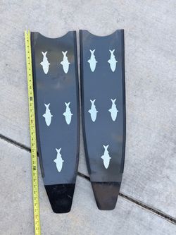MAKO Spearguns Carbon Composite Freedive Fin Blades - Soft Flex