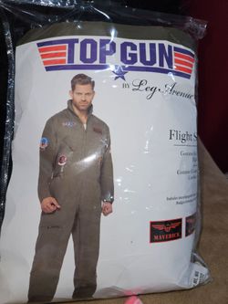 top gun costume men original maverick, size m/l