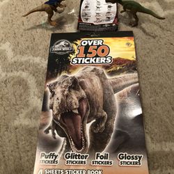 2 jurassic World Dinos And Over 150 Stickers