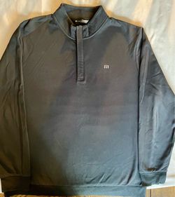TravisMathew Quarter Zip Men’s Pullover Black XXL