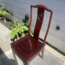 4 Antique Asian Style Rosewood Chairs