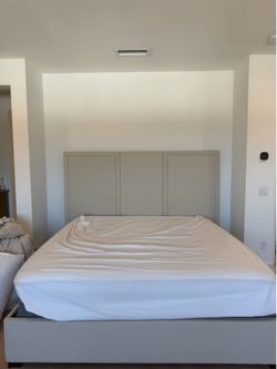 King size bed frame and mattress $150