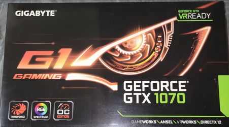 Gigabyte G1 Gaming GTX 1070 gb