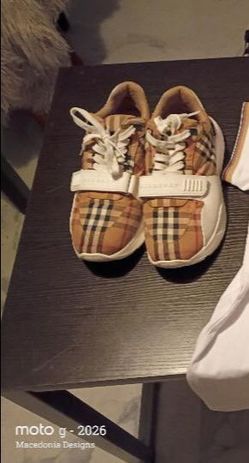 Burberry Plaid Low-Top Sneakers