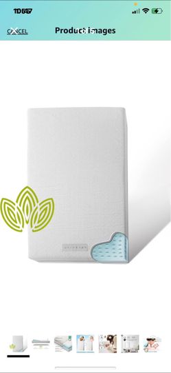Organic Cotton 2-Sided Crib Mattress | Waterproof Washable Protector w/Ventilate