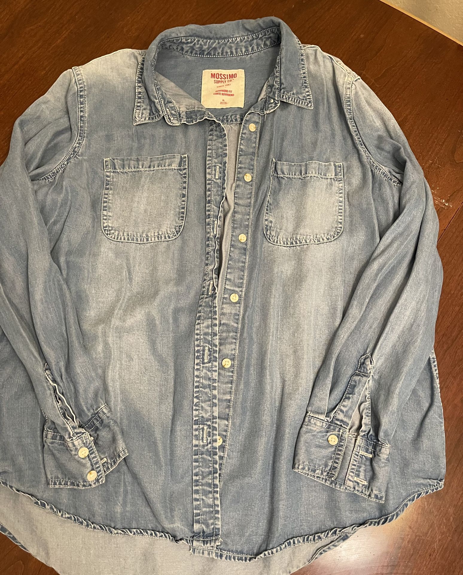XL Good Condition Mossimo Supply Co Button Down Denim Shirt