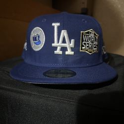 New Era Dodgers Fitted Hat Size 7 1/2