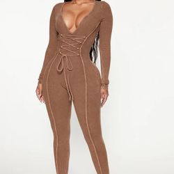 Brown Romper Size M/L