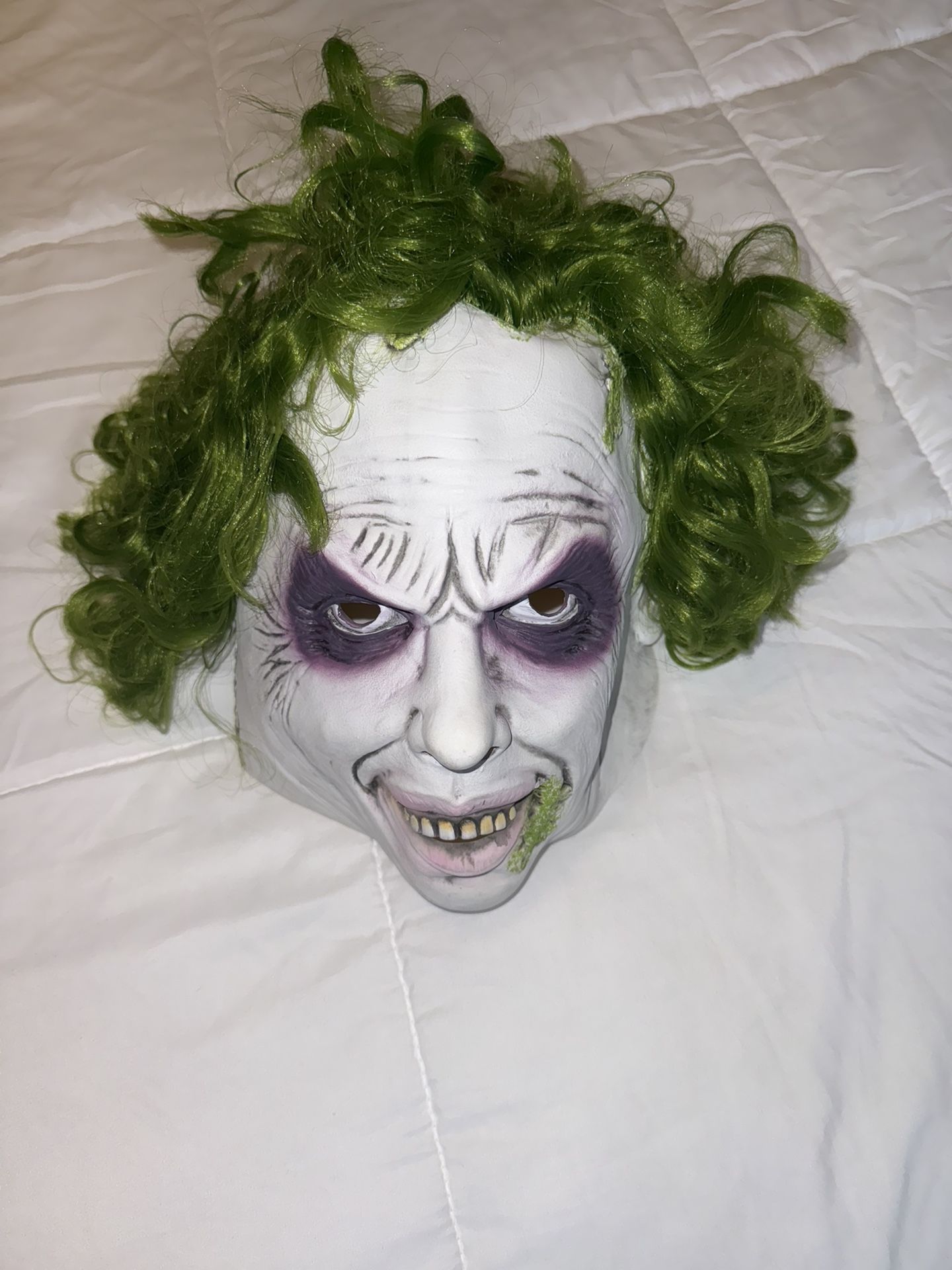 Beetle ArchMage Cosplay Mask Men Movie Beetle Green Wig Full Head Mask Prop for Halloween Party Adults