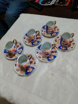 6 Porcelain Demitasse coffe or te server $30.00