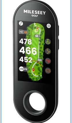 MILESEEY GeneSonic Go Handheld Golf GPS Rangefinder, 43000+ No Subscription Preloaded Courses, Auto Hole Golf Yardage Device, Touchscreen, 10H Battery