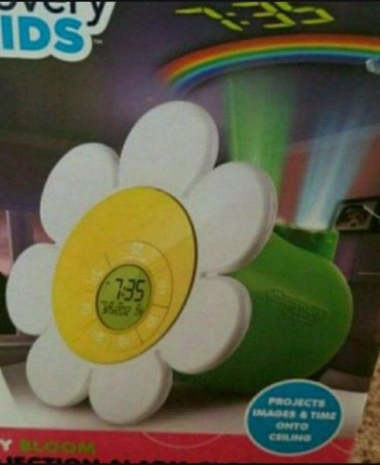 New Daisy Bloom Projection Alarm Clock