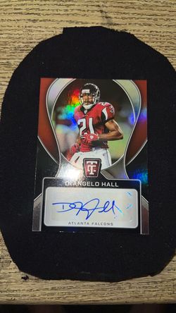DeAngelo Hall Atlanta Falcons Autographed Football Card