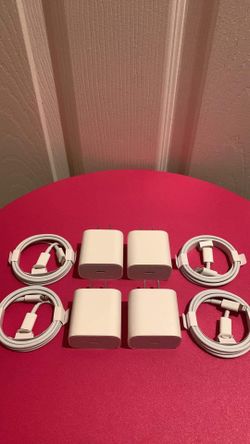 4 Brand New 20Watts Original Apple IPhone C-Type Fast Chargers