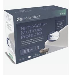 Queen Temperature Activated Serta Comforts Mattress Pad