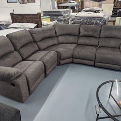 Reclining Sectional In Stock For Fast Delivery 