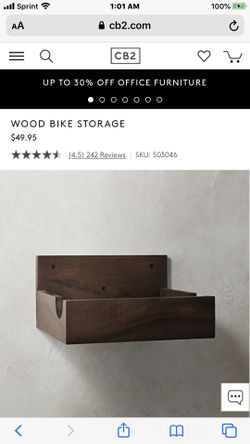 Wood Bike Storage