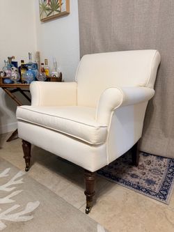 Beautiful cream colored arm chair
