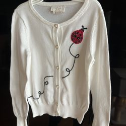 Kate Spade Girls Lady Bug Cardigan Size 6