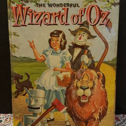 Vintage THE WONDERFUL WIZARD OF OZ Hardback Book- 1957 Whitman