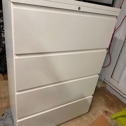 Large Solid Filing Cabinet Low Price w/ Key