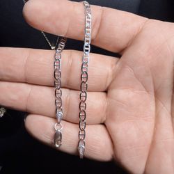 925 Silver Mariner Bracelet 7”