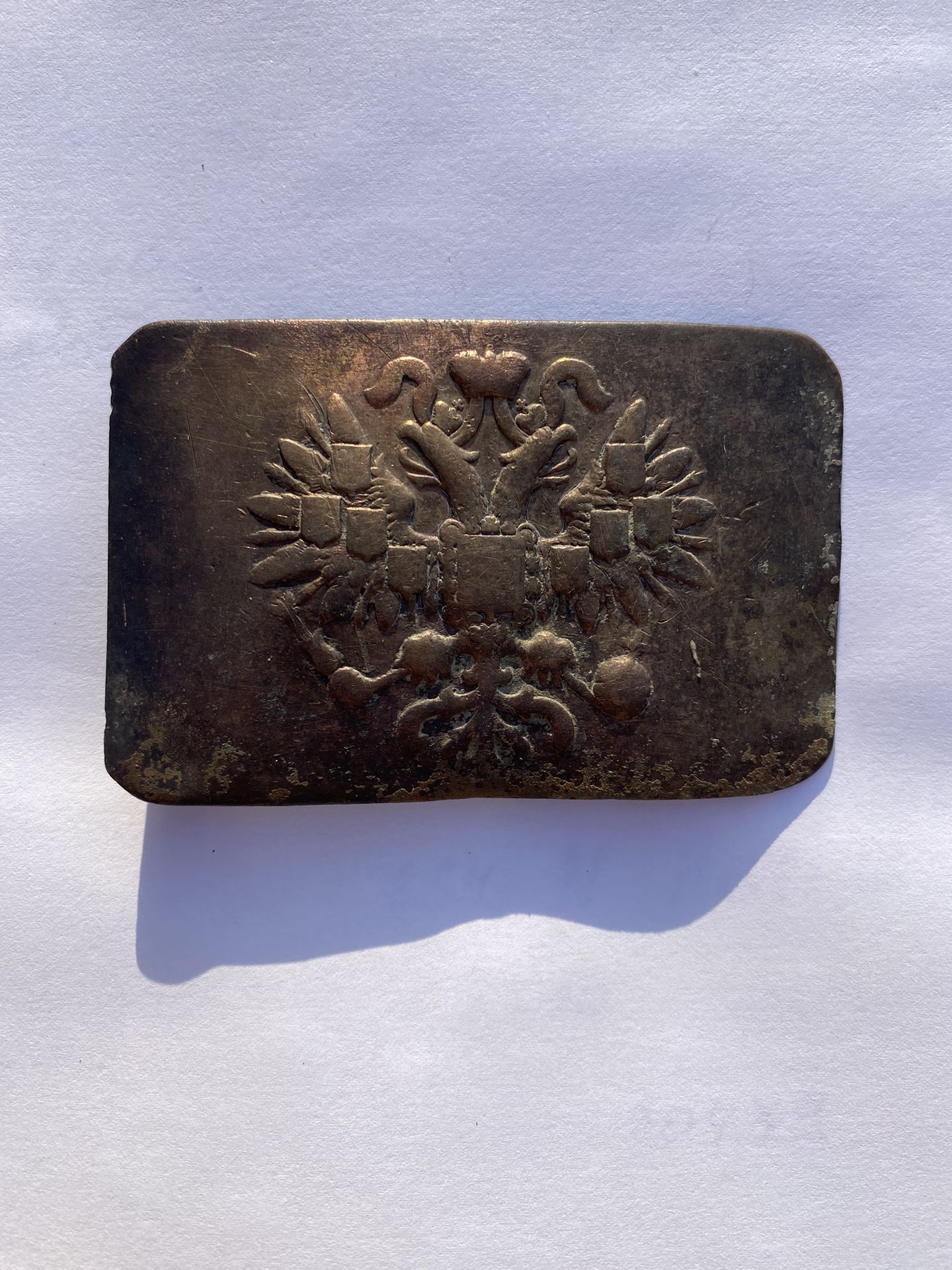 Russian Umpire Plaque , Old Copper Belt 1800/1850 Yers