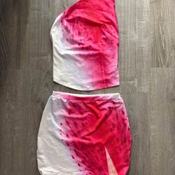Pink Floral 2 Piece
