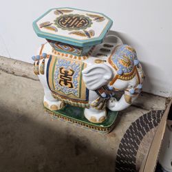 Ceramic Elephant Stool