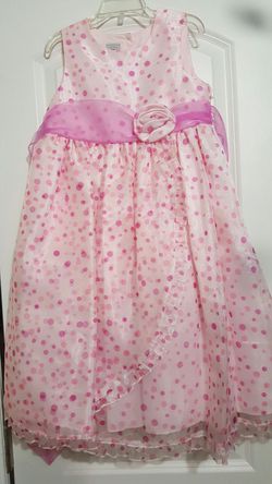 Easter pink dress for girls size 6x