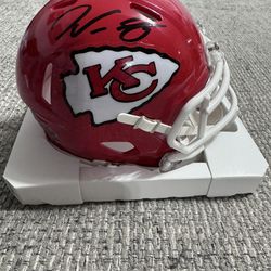 Noah Gray Signed Autograph Mini Helmet With Beckett Coa - Kansas City Chiefs