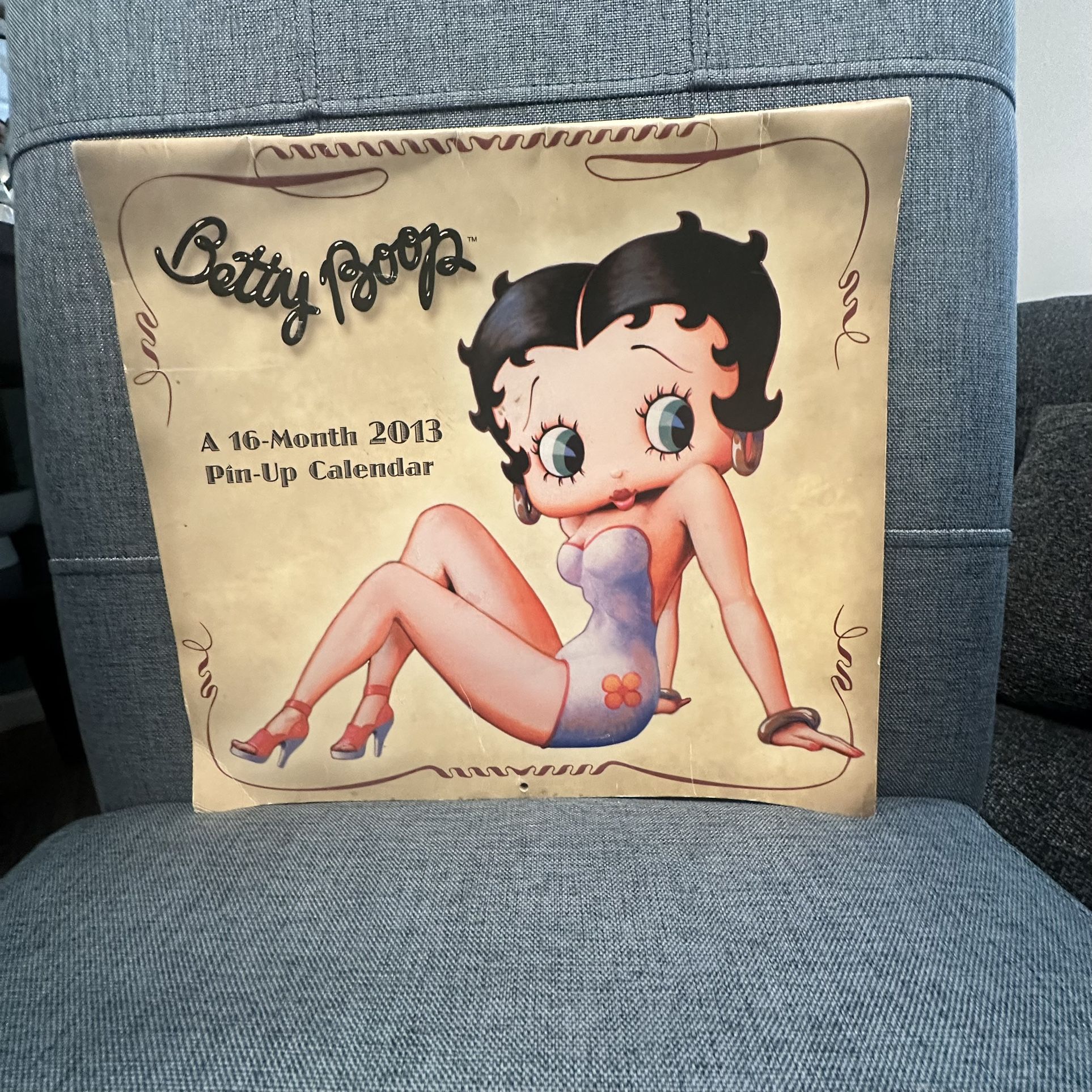 Vintage Betty Boop A 16 Month 2013 Calendar pin - up calendaup calendar