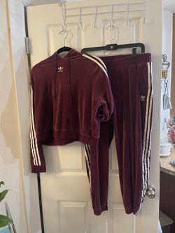 Velour Adidas Jogging Suit