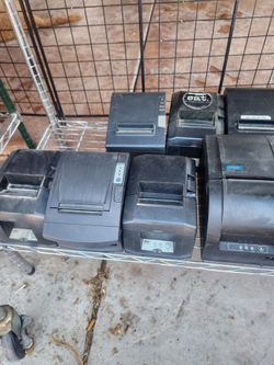 Lot of 10 POS Thermal Receipt Printers Epson Star Bixolon 9 Power On Tested