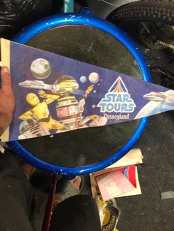 1986 Star Tours Disneyland pennant