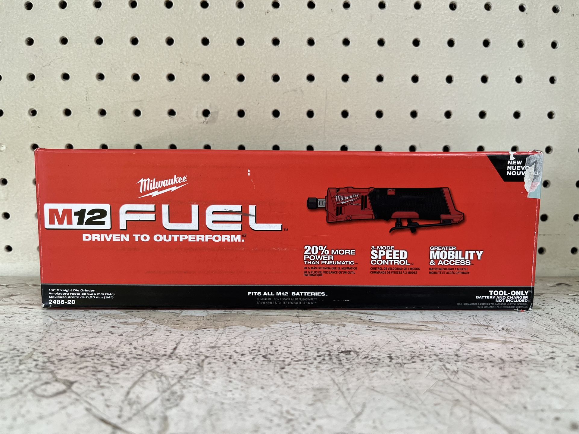 Milwaukee M12 FUEL 1/4” Straight Die Grinder (NEW)