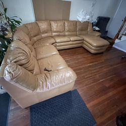 Leather Sofa 