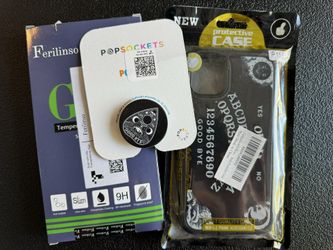 iPhone 11 Case, Pop Socket + Tempered Glass *NEW*
