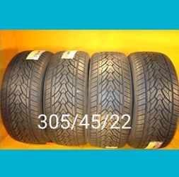 4 New Tires  30545/22 $ 600  Llantas Nuevas