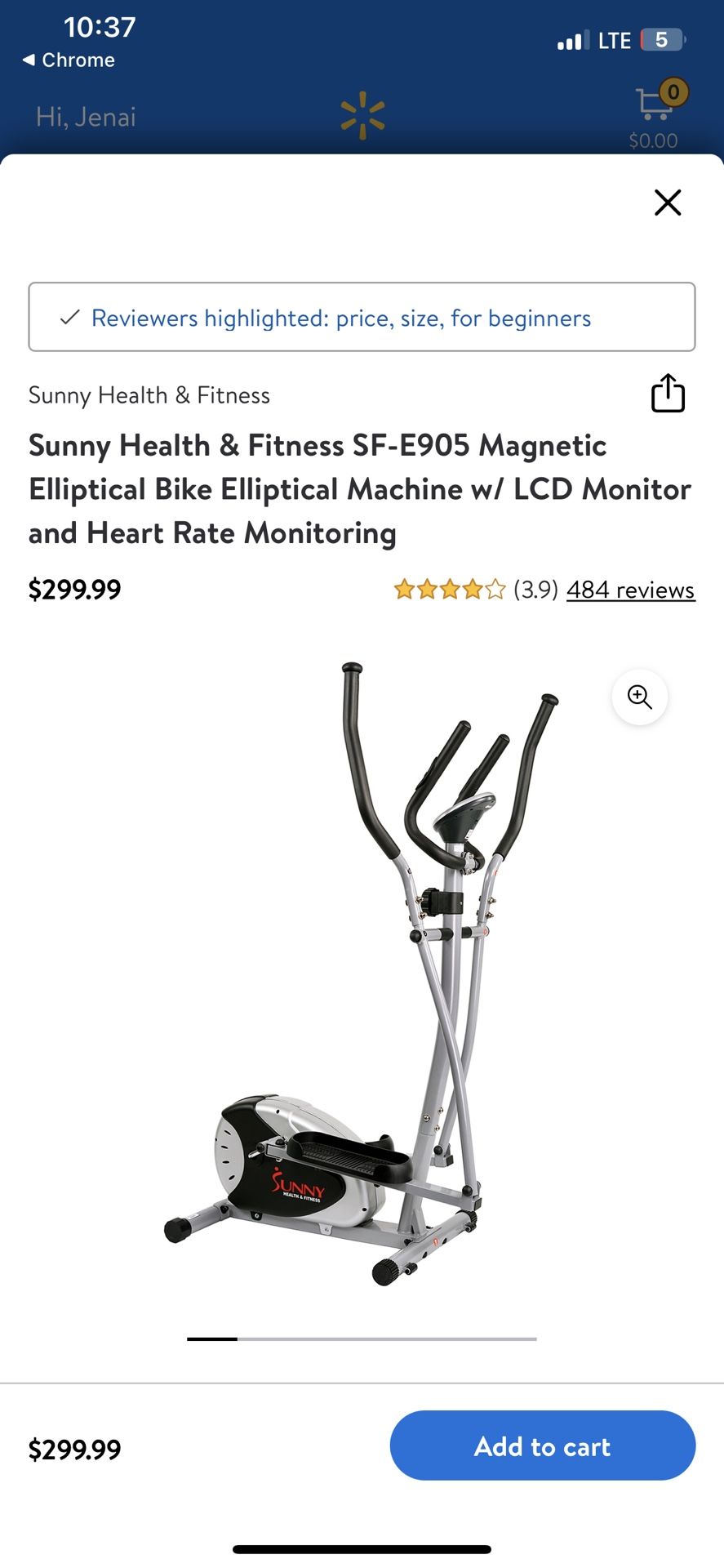 Elliptical Bike For Health & Fitness 