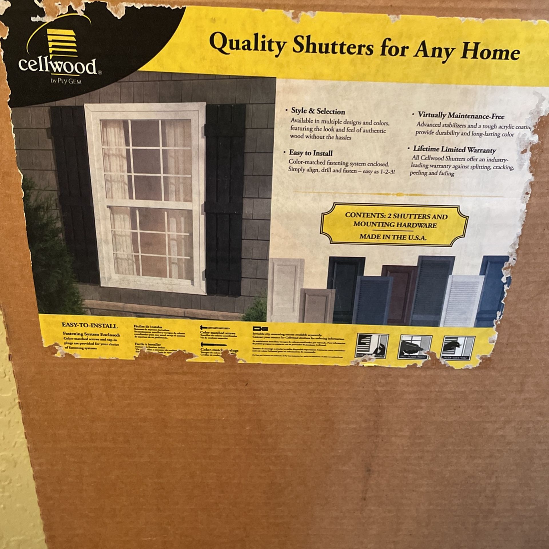 4 Cellwood Decorative Shutters