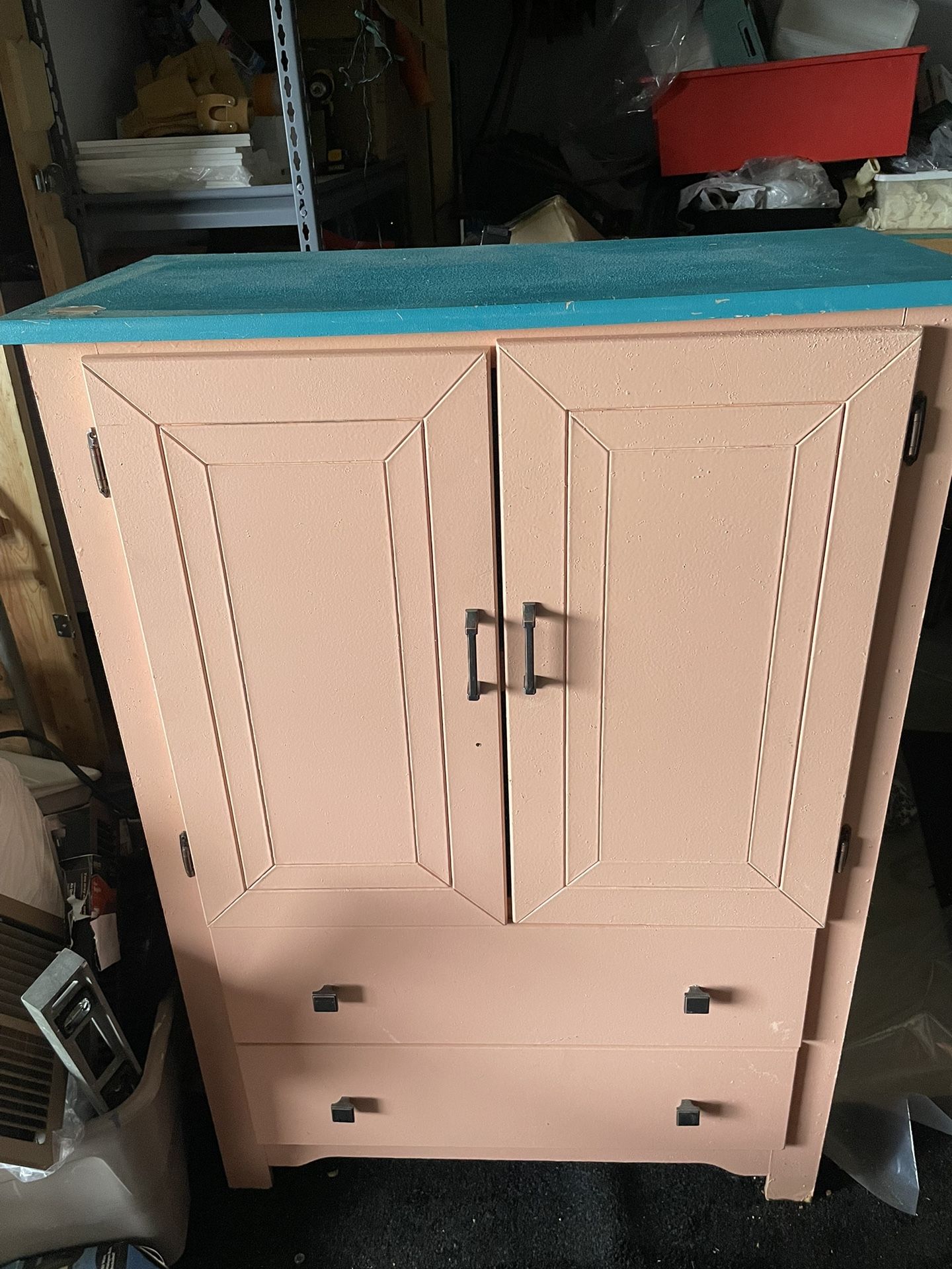 Used  Paintable Armoire Dresser Chest