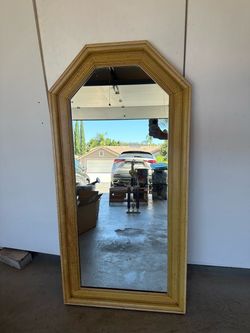 Vintage 1970s tall mirror