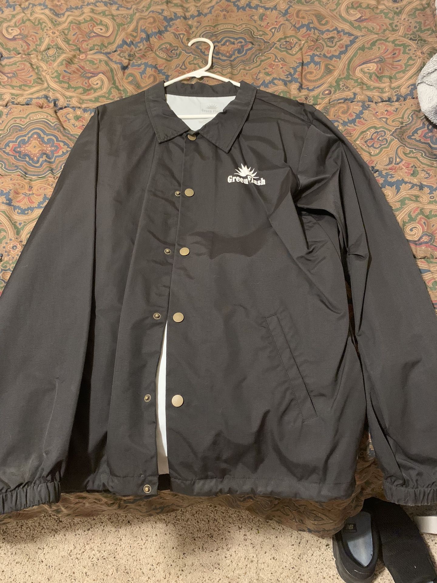 Green Flash Brewing Windbreaker Jacket Sz L