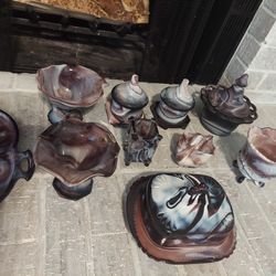 Antique Purple Slag Imperial Glass $300 For All Pick Up In Mesquite 