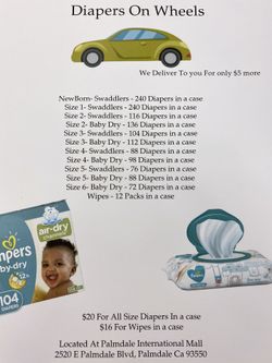 Pampers and wipes