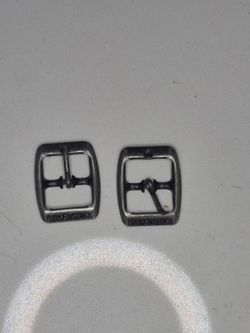 Birkenstock Rustic Silver 3/4in Replacement Buckles Pair Sandal Repair