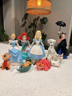 Vintage Ceramic Disney Figurines