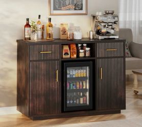Coffee bar cabinet
